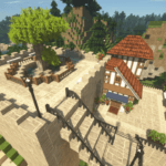 Minecraftで街作り-入り江の街建築日記2