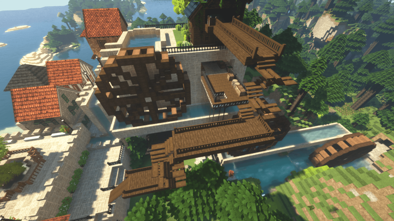 Minecraftで街作り 入り江の街建築日記5 猫ろぐ